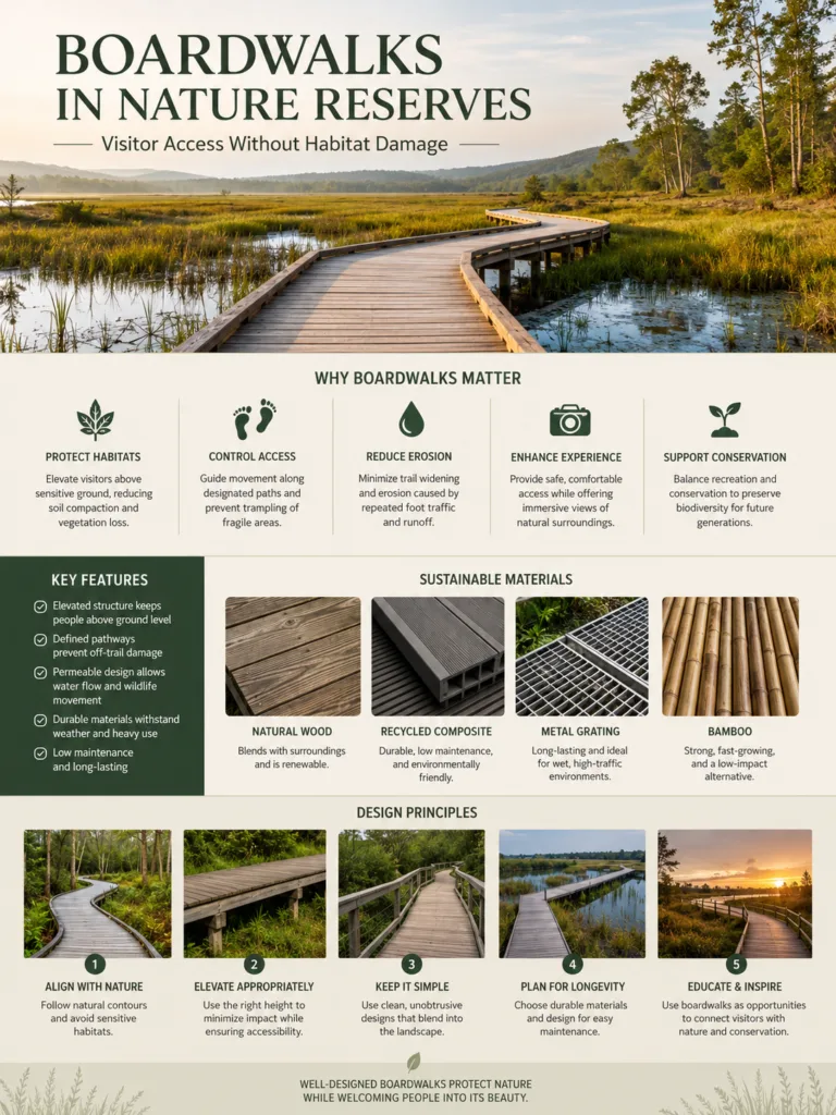 Boardwalks in Nature Reserves: Visitor Access Without Habitat Damage