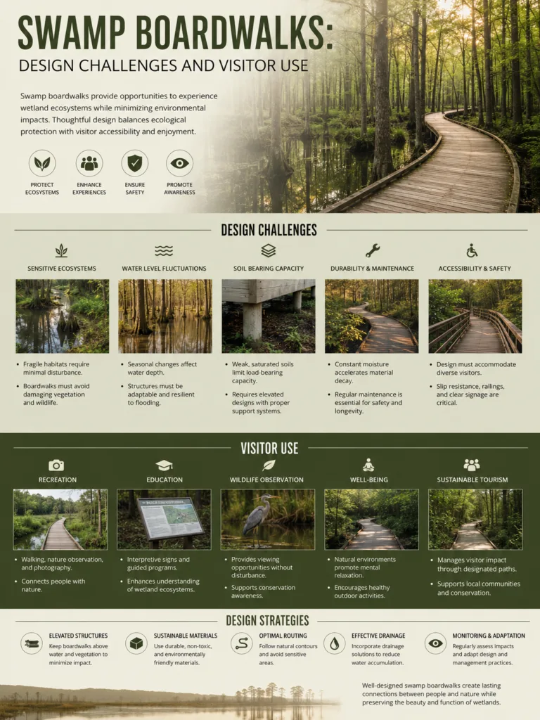 Swamp Boardwalks: Design Challenges and Visitor Use
