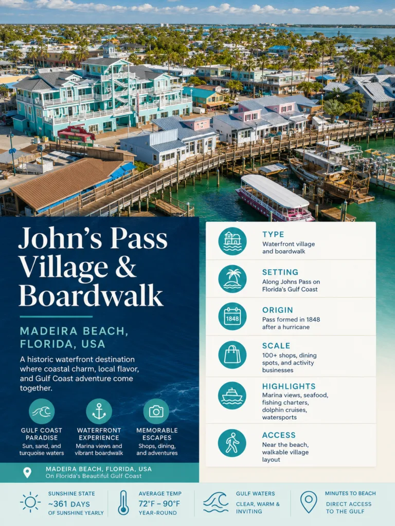 John’s Pass Village and Boardwalk (Madeira Beach, Florida, USA)