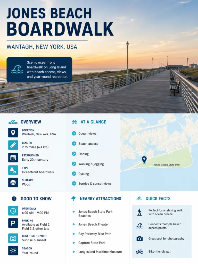 Jones Beach Boardwalk (Wantagh, New York, USA)