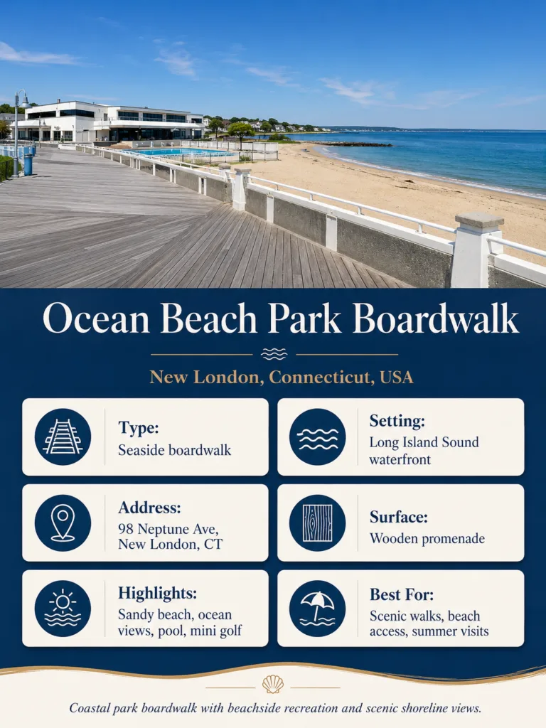 Ocean Beach Park Boardwalk (New London, Connecticut, USA)