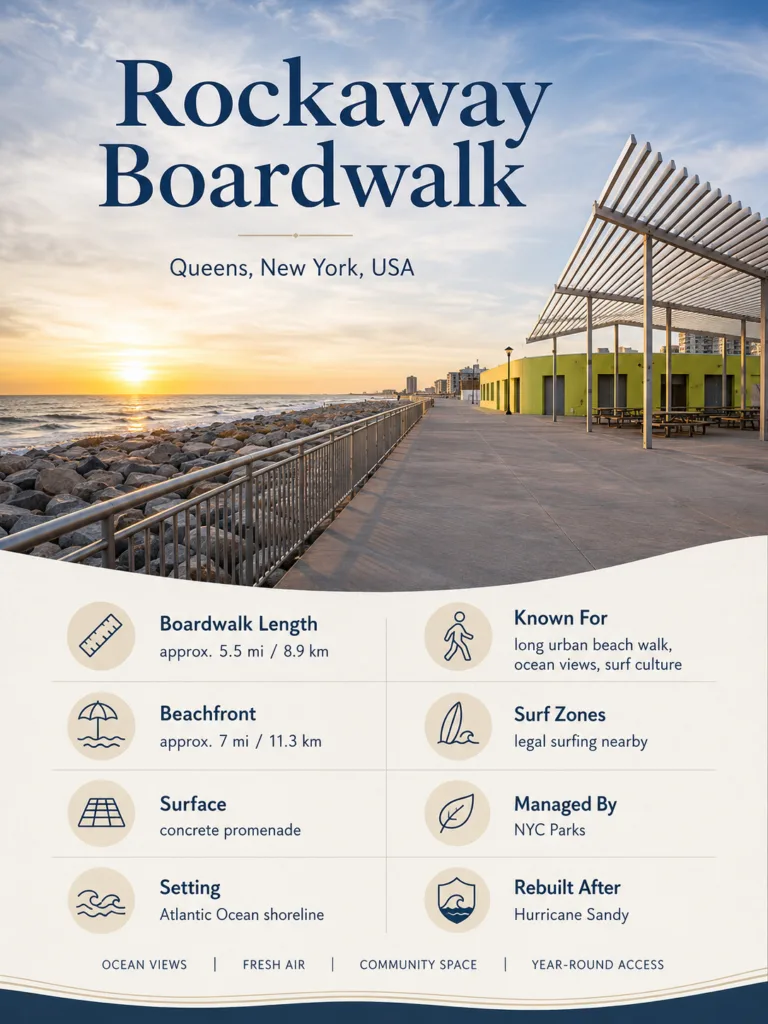 Rockaway Boardwalk (Queens, New York, USA)