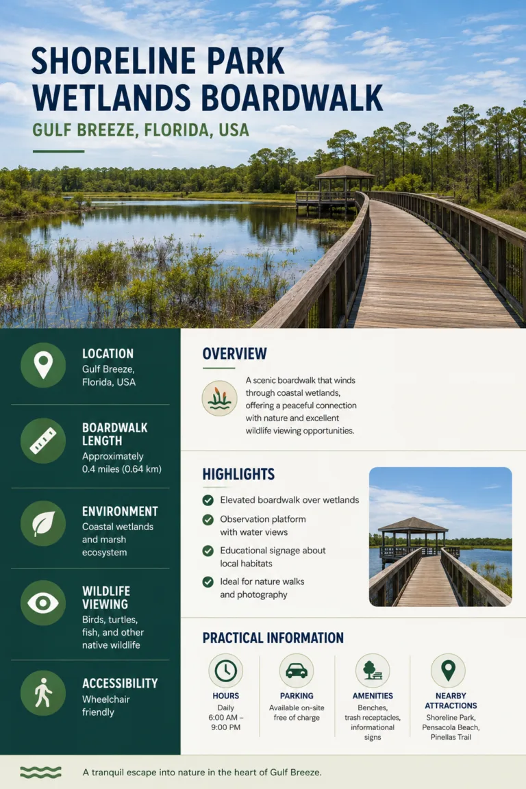 Shoreline Park Wetlands Boardwalk (Gulf Breeze, Florida, USA)